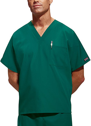 Men's Scrubs Tunic Top in Hunter