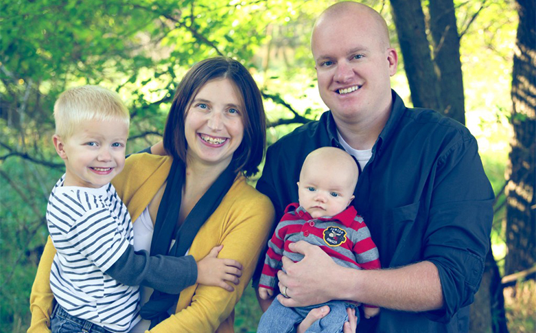 Left to right: Kyron, Sherrie, Dawson and Jon Trede