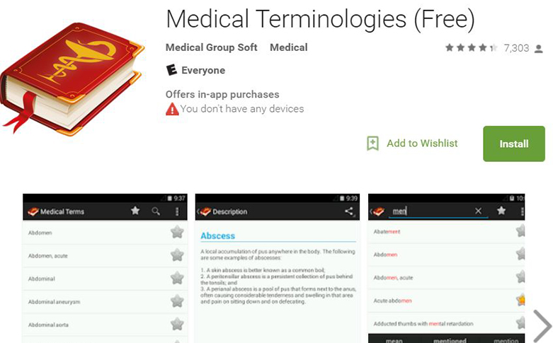 Medical Terminologies app