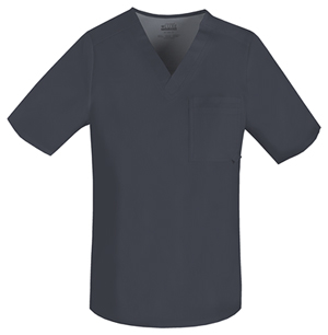 Men's V-Neck Top in Pewter