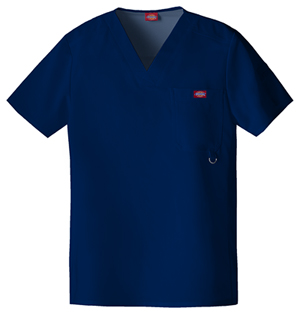 mens v neck top in navy