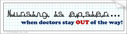 nursing bumper sticker