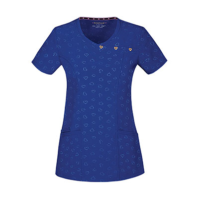 Blue HeartSoul Scrubs top