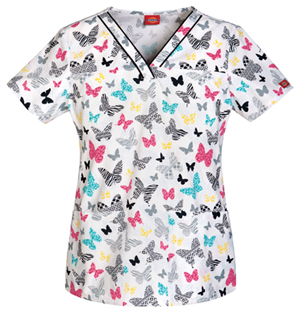 butterfly scrubs top