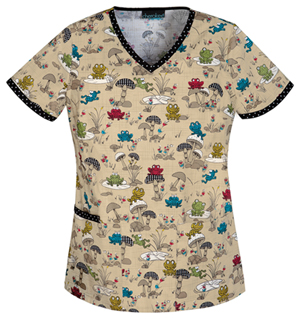 frogs scrubs top