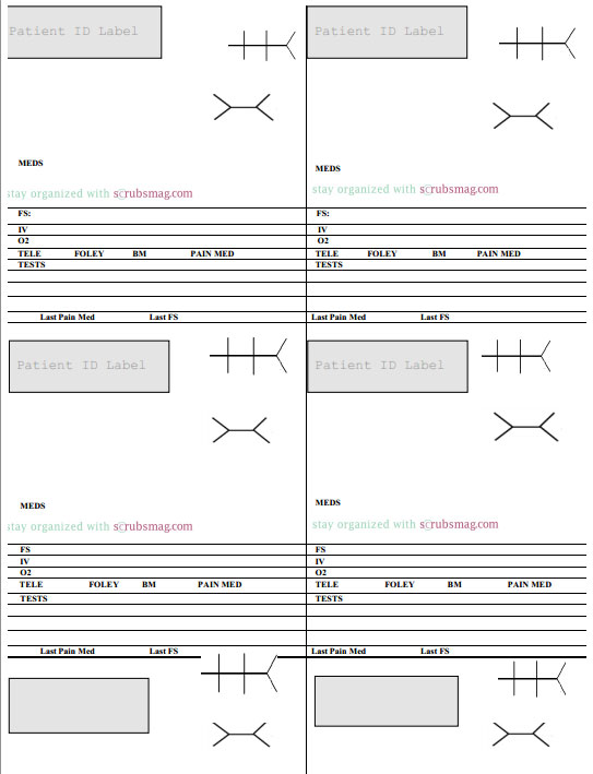 Nurse Brain Sheets - Med Surg