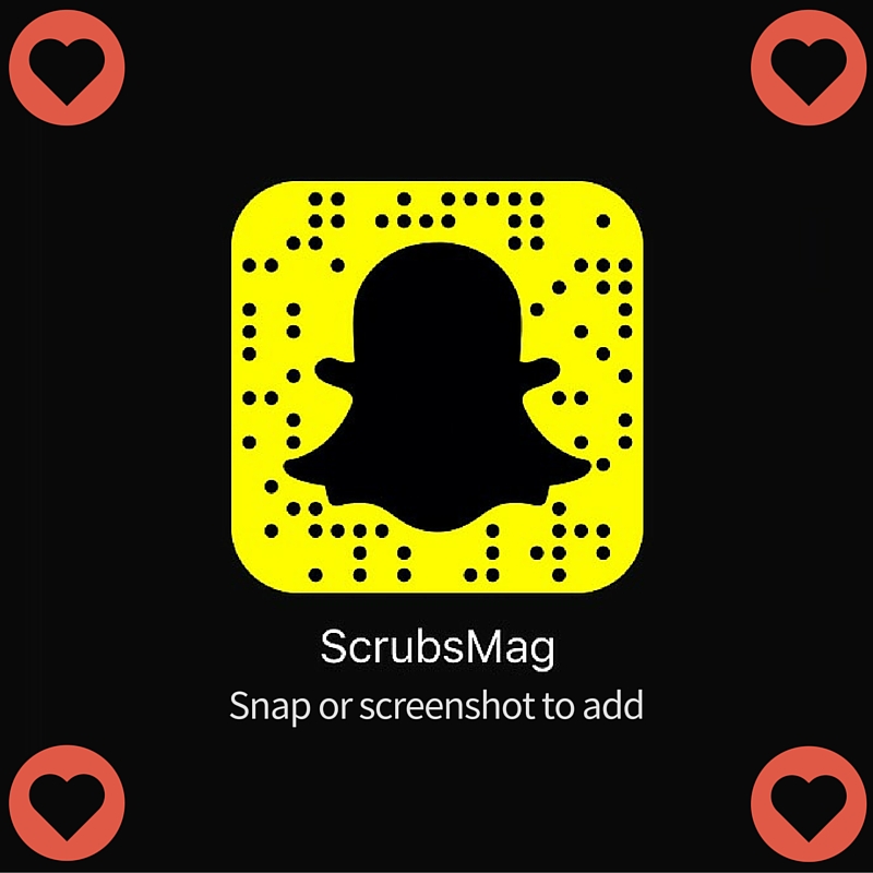 Add 'ScrubsMag' on Snapchat